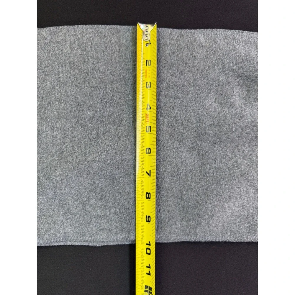 Port Authority Fleece Scarf OS Grey Extra Long Soft Winter Warm Outdoor Gorpcore